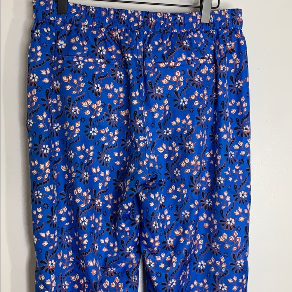 J crew blue orange paisley print pants - Picture 5 of 8